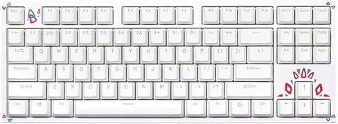 DROP Expression Series Togekey TKL Mechanical Keyboard - Gateron Yellow KS3 Linear Switches - PBT Double-Shot Keycaps - LED Backlight - Silver in Saudi Arabia