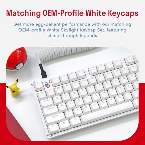 DROP Expression Series Togekey TKL Mechanical Keyboard - Gateron Yellow KS3 Linear Switches - PBT Double-Shot Keycaps - LED Backlight - Silver in Saudi Arabia