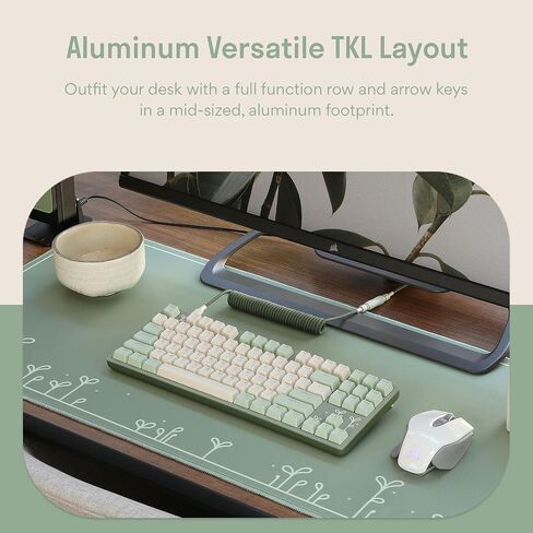 DROP Expression Series Togekey TKL Mechanical Keyboard - Gateron Yellow KS3 Linear Switches - PBT Double-Shot Keycaps - LED Backlight - Silver in Saudi Arabia
