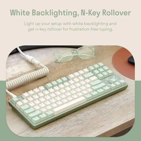 DROP Expression Series Togekey TKL Mechanical Keyboard - Gateron Yellow KS3 Linear Switches - PBT Double-Shot Keycaps - LED Backlight - Silver in Saudi Arabia