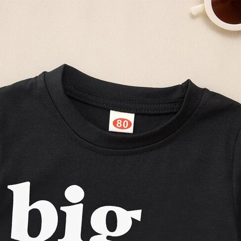 قميص KEKEMI Big Bro للأطفال الصغار الذين تمت ترقيتهم إلى إعلان الأخ الأكبر تي شيرت للأطفال الأولاد والأخ متطابق مع فتحة رقبة دائرية in Kuwait