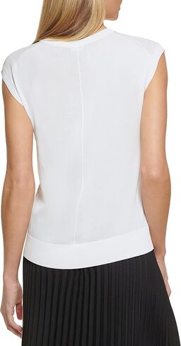 DKNY Women's Sleeveless Lightweight Crew Neck Sweaters in Saudi Arabia