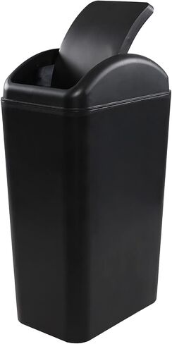 Ponpong 3.5 Gallon Plastic Swing Top Trash Can in Saudi Arabia