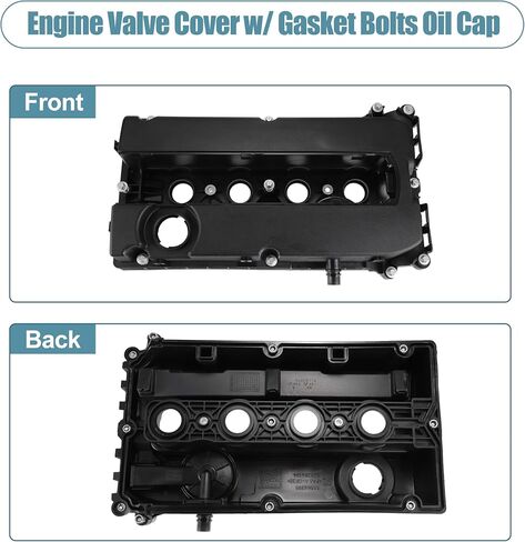 X AUTOHAUX Engine Valve Cover with Gasket Oil Cap for Chevrolet Cruze 2011-2016 for Sonic 2012-2018 for Aveo Trax for Pontiac G3 Cylinder Head Cover No.55564395/55558673 Valve Rocker Cover in Saudi Arabia