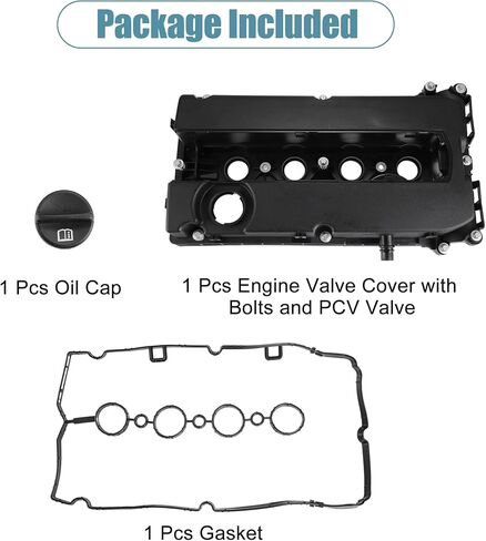 X AUTOHAUX Engine Valve Cover with Gasket Oil Cap for Chevrolet Cruze 2011-2016 for Sonic 2012-2018 for Aveo Trax for Pontiac G3 Cylinder Head Cover No.55564395/55558673 Valve Rocker Cover in Saudi Arabia