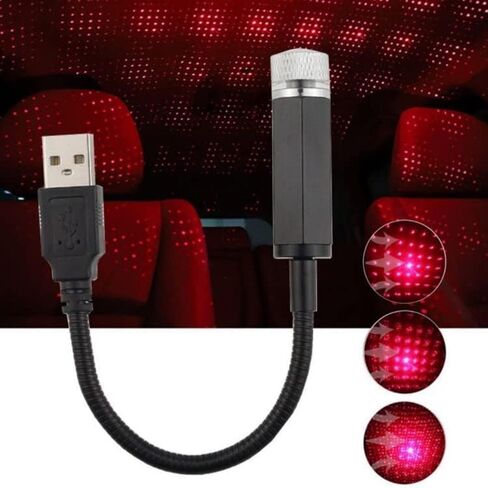 Car Interior Roof LED Star Light USB Atmosphere Starry Sky Night Projector Lamp for Car, Ceiling, Bedroom (Purple Blue) in Saudi Arabia