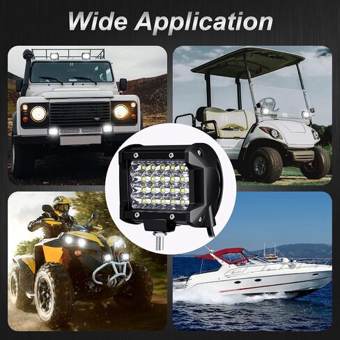 12 Pack LED Pods 72w 14400lm Light LED Bar Flood Spot Combo LED Off Road Lights Boat Lights Driving Lights Fog Lights Waterproof Pods LED Light for Truck ATV UTV SUV Boat (7 Inch) in Saudi Arabia