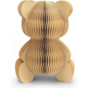 Bear Honeycomb for Bear Baby Shower Decorations, Decadent Card Honeycomb with Magnetic Closure 10", Bear Centerpieces for “We Can Bearly Waits" Baby Shower, Bear Honeycomb Ceiling Decorations