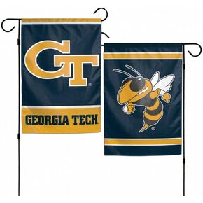 Wincraft NCAA Georgia Tech 21310017 Deluxe 2-Sided Garden Flag, 12.5" x 18"