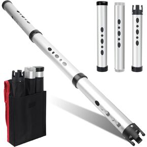 TRINKA Golf Ball Retriever with Storage Bag, Detachable Golf Ball Picker Upper Tube, Aluminum Alloy Golf Ball Collector, 40 Inch Golf Balls Shagger Grabber for Men Women, Hold up to 24 Golf Balls