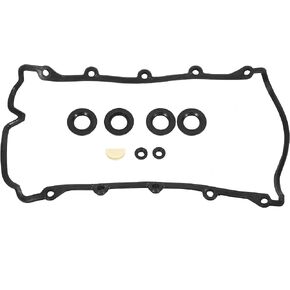 X AUTOHAUX 077198025A Engine Valve Cover Gasket Black for Audi A6 A8 RS6 S6 S8 for VW Touareg 4.2L V8