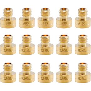 15 Pcs Carburetor Main Jet Kit Replacement for Mikuni VM22 VM24 VM26 Carburetor Used on 125cc 150cc 200cc 250cc Engine Motorcycle Dirt Pit Bike (15 PCS)