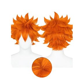 OSIAS Shoyo Hinata Wig Orange Fluffy Short Synthetic Heat Resistant Hair