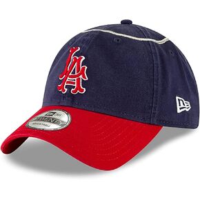 New Era Los Angeles Angels 1962 Logo Core Classic Twill 9TWENTY قبعة قابلة للتعديل باللون الأزرق الداكن in Kuwait