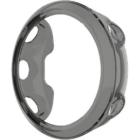 for Garmin Forerunner 45S TPU Transparent Protective Case Cover Shell, Smartwatch Protective Case for Garmin Forerunner 45S, Soft and Durable (TPU Black)