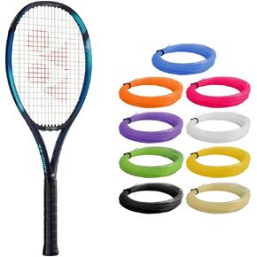 Yonex EZONE 100 Sky Blue Tennis Racquet (7th Gen) - Strung with Synthetic Gut Racket String in Your Choice of Colors - 16x19 String Pattern