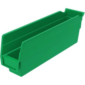 Akro-Mils 30110 Plastic Organizer and Storage Bins for Refrigerator, Kitchen, Cabinet, or Pantry Organization, 12-Inch x 3-Inch x 4-Inch, Blue, 24-Pack