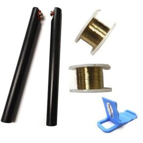 (Pack of 2 Gold Molybdenum Cutting Wire 0.1mm 100m/328ft (each roll) for Separating Cell Phone/Tablet Front Glass LCD Screen with Handle Sticks in Saudi Arabia