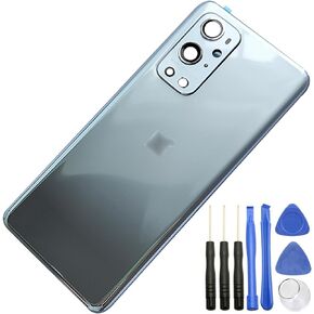 for OnePlus 9 Pro Housing Rear Panel Back Glass Door Cover Replacement for OnePlus 9 Pro 5G 6.7'' LE2121(NOT for 1+9R 6.55,NOT for 1+9 6.55) (1+9 Pro/Morning Mist)