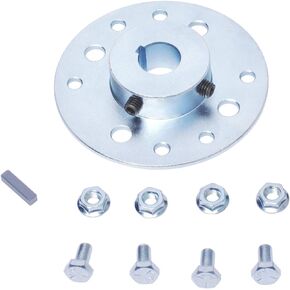 Gekufa Go Kart Sprocket Hub with 3/4" Bore & 3/16" Keyway Fit for Go-Karts and Mini Bikes, Sprocket and Drum Mounting Hub (Hardware Included)