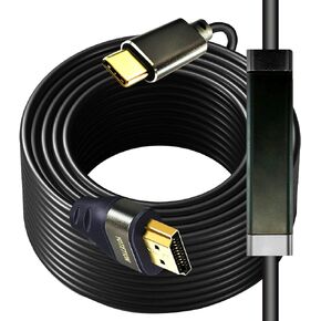 USB C to HDMI Cable 50FT 4K30HZ,Thunderbolt 3/4 to HDMI Cable Compatible with Galaxy S22 /S20, MacBook Pro/Air 2020, iPad Pro 2021/2020, Surface Book 2, XPS 15,iphone15 pro and iphone15pro max