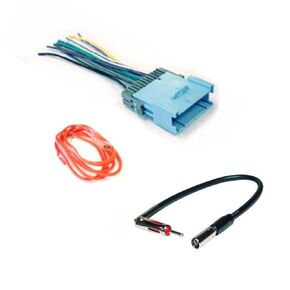 Car Stereo Wire Harness + AM/FM Radio Antenna Adapter Made for Chevrolet/Pontiac: 2005-2006 Cobalt, 2005-2006 Equinox, 2004-2007 Malibu, 2005-2008 G6, 2006 Torrent -No External Factory Amp Vehicles