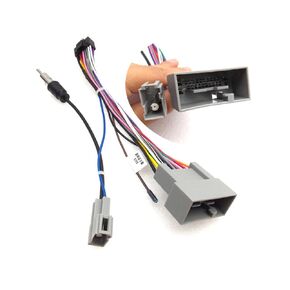 16pin Car Radio Stereo Power Retrofit Harness Cable Wire fit for Honda Fit City Greiz Honda Insight 2010-2014 with Radio Antenna Adapter