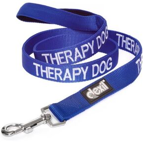 Limited Therapy Dog Blue Color Coded 2 4 6 Foot Padded Dog Leash Prevents Accidents by Warning Others of Your Dog in Advance (4ft)