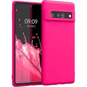 kwmobile Case Compatible with Google Pixel 6 Pro Case - Slim Protective TPU Silicone Phone Cover - Blue Reef