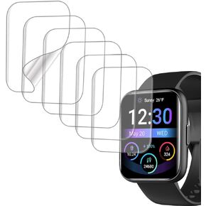 Compatible with OYV TGW101 1.83", Soft Smart Watch Screen Protector, TPU, 6-pack, Full Coverage, Bubble Self-healing