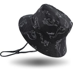 JANGANNSA Dinosaur Baby Boys Sun Hat Cotton Toddler Girls Bucket Hats Summer Sun Protect Cap for Kids in Kuwait