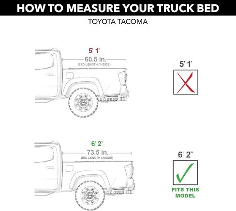 RealTruck Extang Trifecta 2.0 Soft Folding Truck Bed Tonneau Cover | 92905 | Fits 2005 - 2015 Toyota Tacoma 5' Bed (60.3") in Saudi Arabia