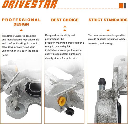 DRIVESTAR 19768 19769 فرجار الفرامل الخلفية لعام 1974 جاكوار XKE، 1974-1979 جاكوار XJ12، 1974-1987 جاكوار XJ6، 1976-1994 جاكوار XJS، 1982-1987 جاكوار فاندن بلاس، زوج فرامل الفرامل الخلفية in Saudi Arabia