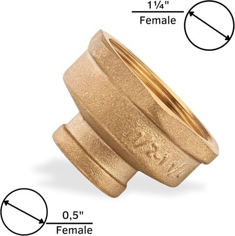 تخفيض اقتران 1/2 "أنثى × 1 ¼" أنثى - اقتران نحاسي 0,5 بوصة × 1¼ بوصة أنثى تركيب الأنابيب النحاسية in Kuwait