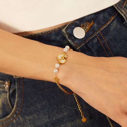 أساور SONGCHANGJEWELRY الذهبية على شكل قلب للنساء - هدايا شخصية فريدة لها - سوار حب شخصي للنساء in Saudi Arabia