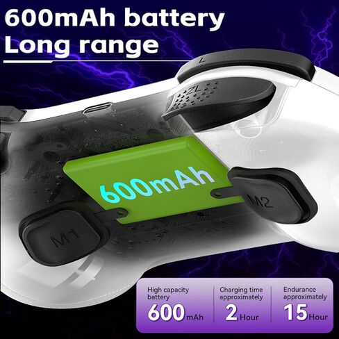 وحدة تحكم ألعاب لاسلكية لطراز Tesla Y/S/X، قاعة مشغلات تأثير القاعة الروك الأيسر والأيمن، لوحة ألعاب لأجهزة ipad/iphone (USB-C) Android/PC/Switch/Xbox/PS3/PS4، بلوتوث، حجم الجيب (أسود جرافيت) ) in Kuwait