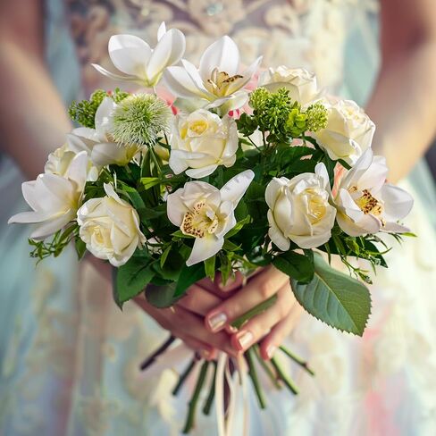 2PCS Artificial Flowers Indoor-Silk Flower Arrangement Fake Flower Arrangement Artificial Flowers Outdoors Table Centerpiece Realistic Faux Flower for Wedding Party Cake Home Decor in Saudi Arabia