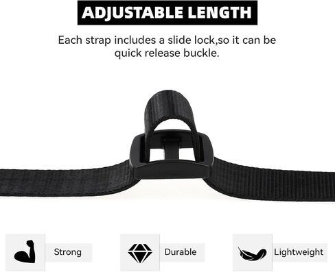 2 Pcs Adjustable Backpack Chest Strap, Replacement Backpack Waist Strap Universal Backpack Chest Strap Adjustable Buckle Strap Backpack Accessories for Adults (Black) in Saudi Arabia