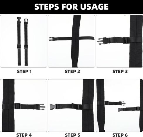 2 Pcs Adjustable Backpack Chest Strap, Replacement Backpack Waist Strap Universal Backpack Chest Strap Adjustable Buckle Strap Backpack Accessories for Adults (Black) in Saudi Arabia