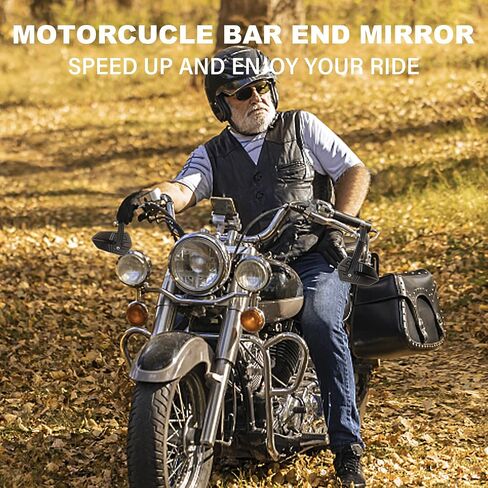 Bar End Mirrors for Motorcycles CNC Aluminum Alloy Motorcycle Mirrors for Handlebars Universal motorcycle bar end mirrors Fit for Most Motorcycle with 7/8" Handlebars in Saudi Arabia