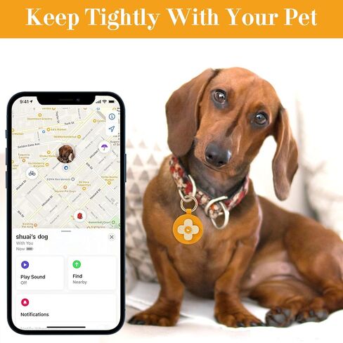 سلسلة مفاتيح جلدية AirTag، حامل AirTag طوق الكلب والقط مع حلقة مفاتيح، حافظة GPS واقية لملحقات مكتشف عناصر Apple AirTag (وردي) in Kuwait