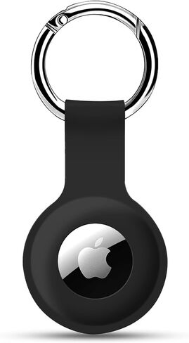 AirTag Holder Case, Arcmogo Apple Airtags Keychains with Ultra Light Silicone Sleeve Cover Compatible for Airtags, Pink in Saudi Arabia