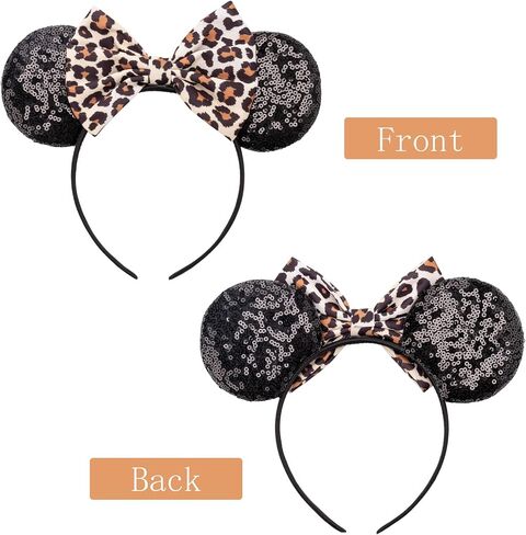 أزياء DRESHOW Mouse Ears Bow Headbands اللامعة لتزيين الحفلات التنكرية للفتيات والنساء in Kuwait