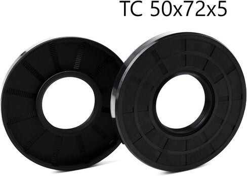 XIKE 2PCS Oil Seal, Lip Seals TC 50mm x 72mm x 8mm Nitrile Rubber Cover Double Lip with Spring,Oil Shaft Seal Fit for Bearing Shaft in Saudi Arabia