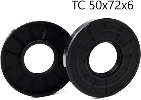 XIKE 2PCS Oil Seal, Lip Seals TC 50mm x 72mm x 8mm Nitrile Rubber Cover Double Lip with Spring,Oil Shaft Seal Fit for Bearing Shaft in Saudi Arabia
