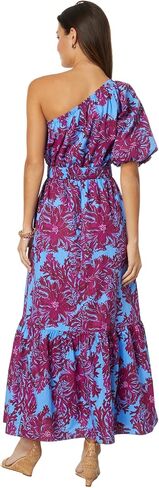 Lilly Pulitzer Zelalynn One Shoulder Cotton Abaco Blue Feel Like A Shellebrity 0 in Saudi Arabia