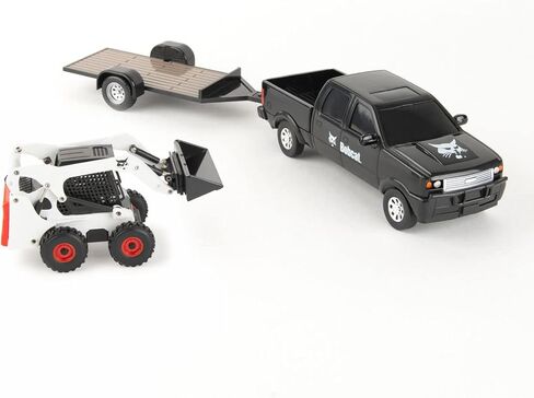ERTL 1/32 Bobcat S450 جرافة انزلاقية مع بيك اب ومقطورة 47393 in Kuwait
