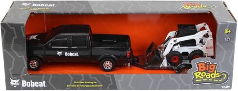 ERTL 1/32 Bobcat S450 جرافة انزلاقية مع بيك اب ومقطورة 47393 in Kuwait