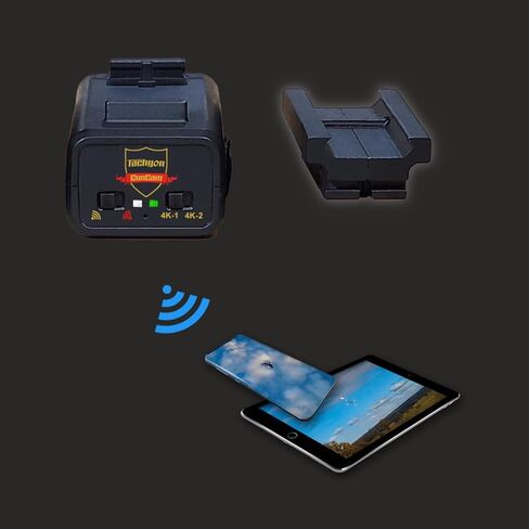 TACHYON 4K GunCam التكتيكية - ذاكرة مدمجة سعة 128 جيجابايت، وواي فاي وتطبيق لنظام iOS وAndroid. بيكاتيني. الاستخدام التكتيكي، الغميضة وإطلاق النار in Kuwait