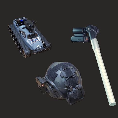 TACHYON 4K GunCam التكتيكية - ذاكرة مدمجة سعة 128 جيجابايت، وواي فاي وتطبيق لنظام iOS وAndroid. بيكاتيني. الاستخدام التكتيكي، الغميضة وإطلاق النار in Kuwait